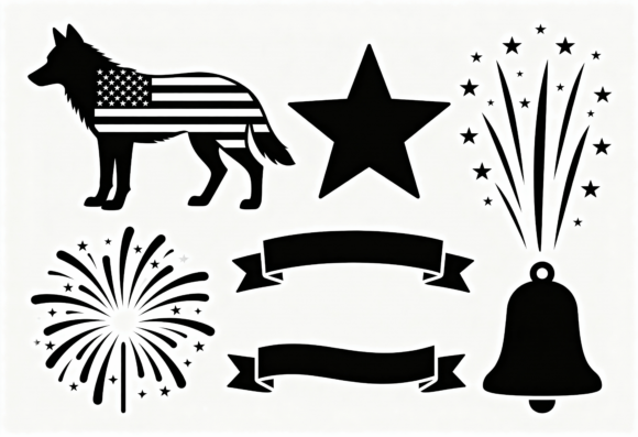 American Flag Dog Silhouette Review