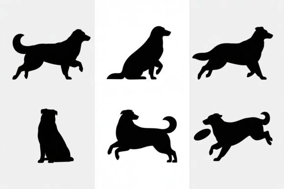 Black Dog in Various Poses Review