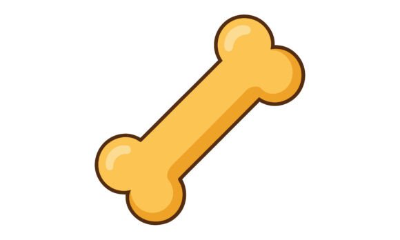 Cartoon Dog Bone Vector