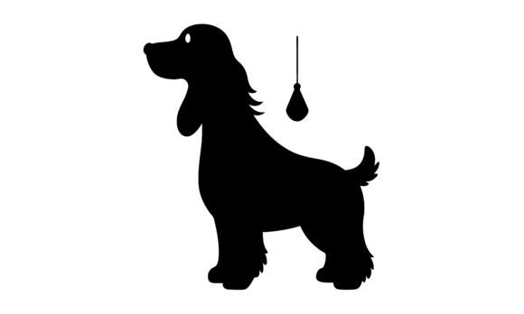Cocker Spaniel Dog Silhouette Vactor