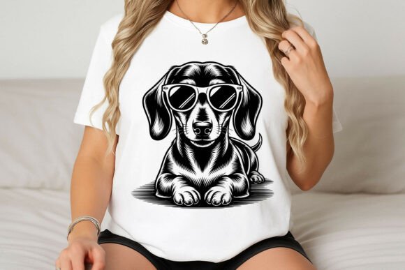 Cool Dachshund Dog Wearing Sunglasses