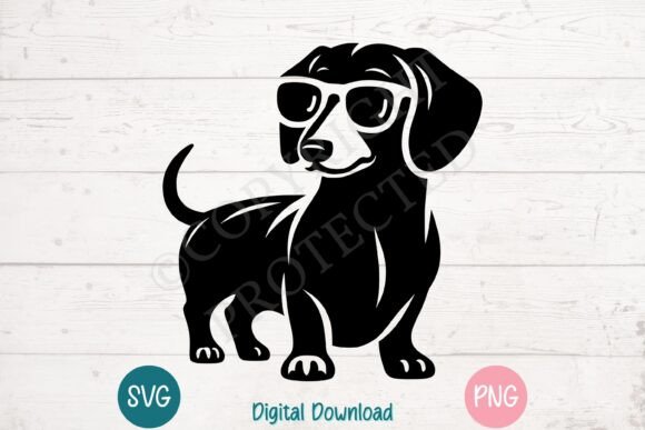Cool Dachshund SVG for Embroidery Projects