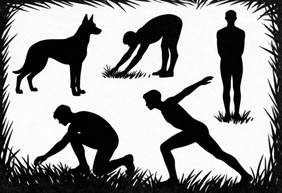 Dog and Man Silhouettes Bundle Review