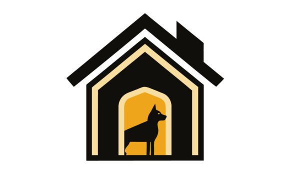 Dog House Shelter Logo Icon Design Review