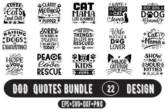 DOG Quotes Bundle 22 Design Review