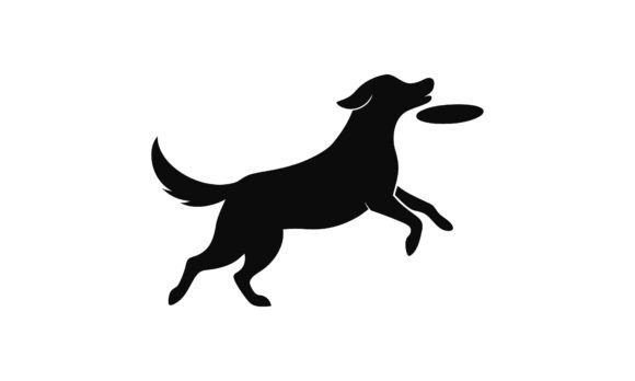 Dog Silhouette Jumping for Frisbee Review