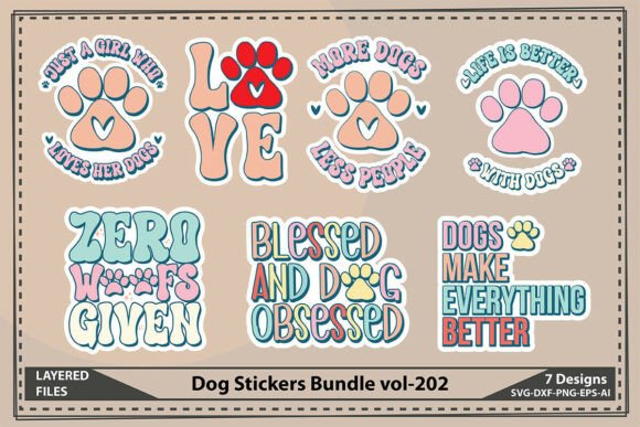Dog Stickers Bundle Vol-202 Review