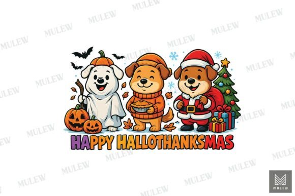 Happy HallThanksMas Dog Embroidery Design Review