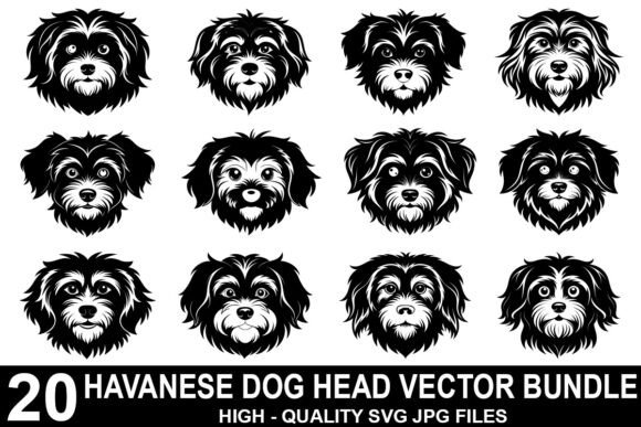 Havanese Dog Head Vector Bundle Review