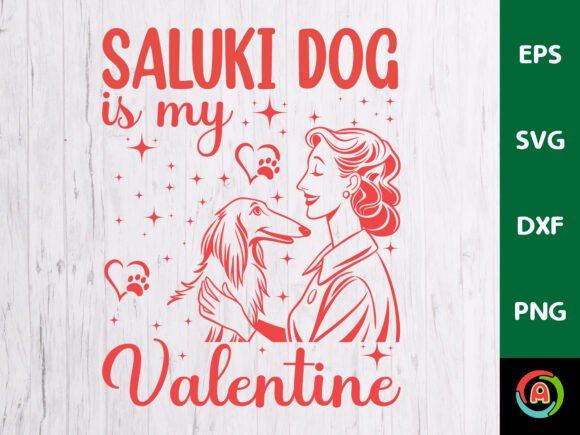Saluki Dog is My Valentine Embroidery Review