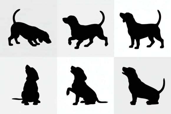 Silhouette Dog Poses: A Designer's Review for Embroidery Projects