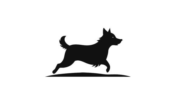 Silhouette of a Running Dog Vector Review