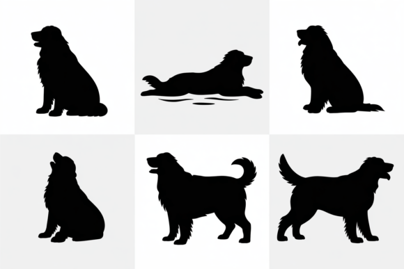 Silhouette Poses of a Friendly Dog Review