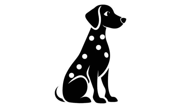 Sitting Dalmatian Silhouette