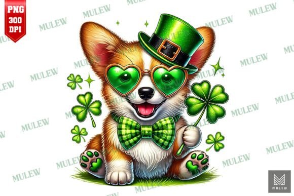 St Patrick's Day Pembroke Corgi Dog PNG Review