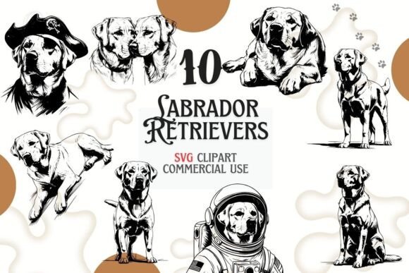 SVG Labrador Retriever Bundle Clipart Review